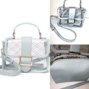 Urbana Expressions clear quilted crossbody